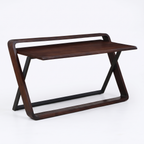 Juniper Wood Study Table — White background angle 2