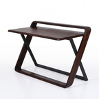 Juniper Wood Study Table — White background angle 3