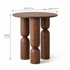 Ellery Stone End Table — Dimensions