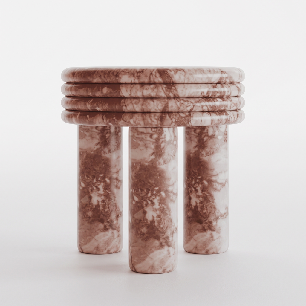 Ember Vale End Table — White background angle 1