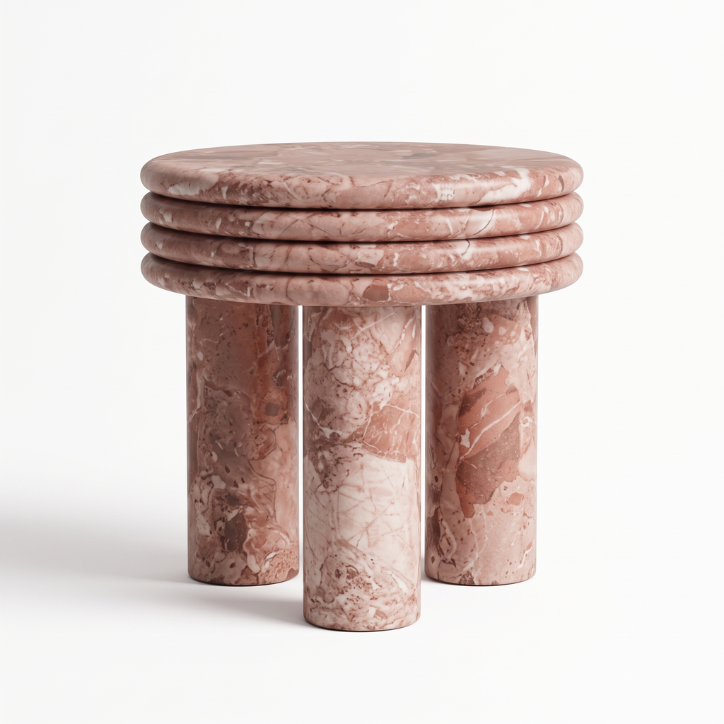 Ember Vale End Table — White background angle 3