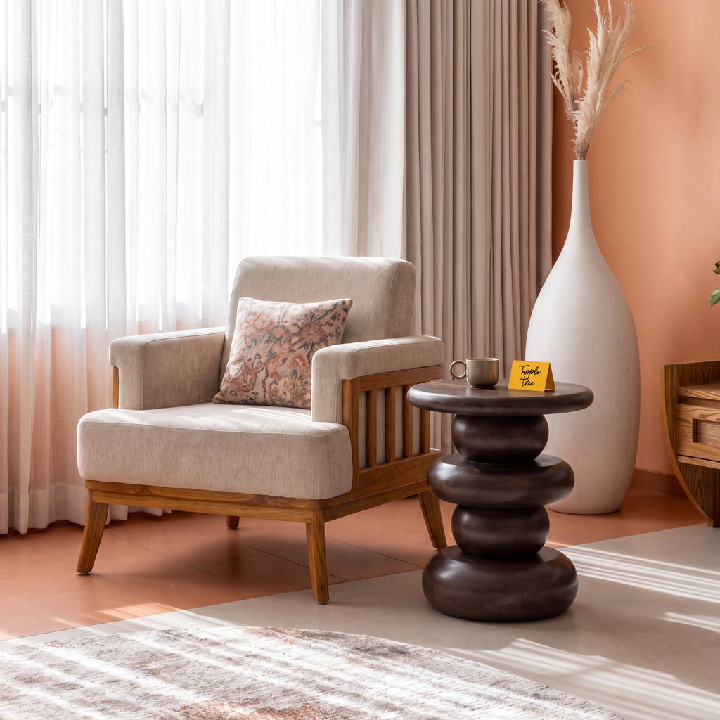 Ember Cove End Table — main lifestyle hero