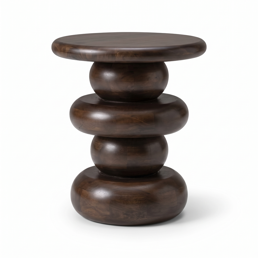 Ember Cove End Table — White background angle 1
