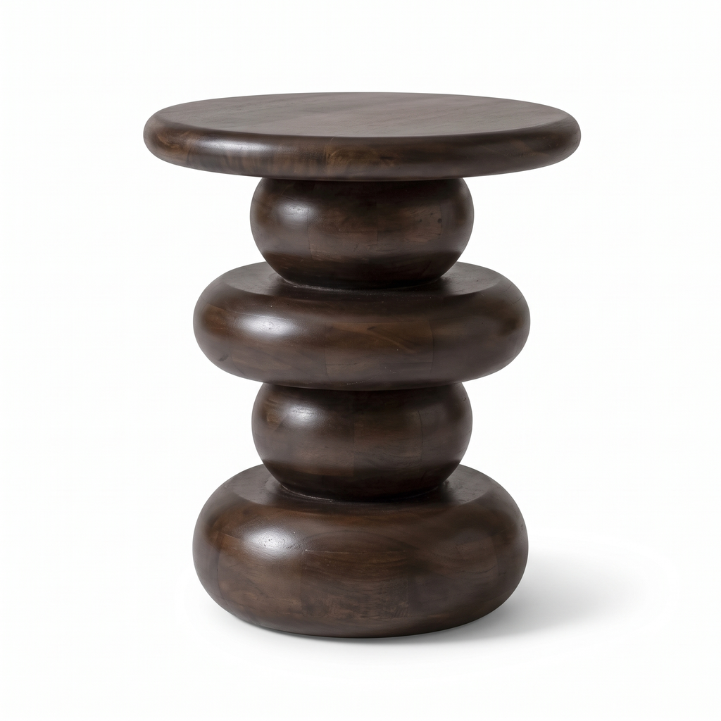 Ember Cove End Table — White background angle 2