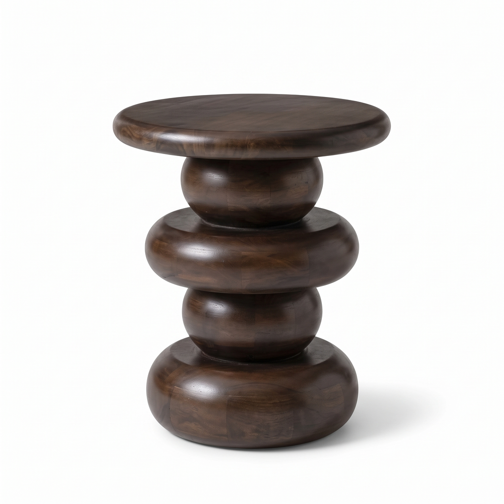 Ember Cove End Table — White background angle 3
