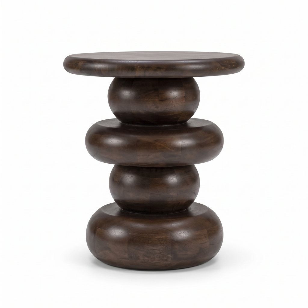 Ember Cove End Table — White background angle 4