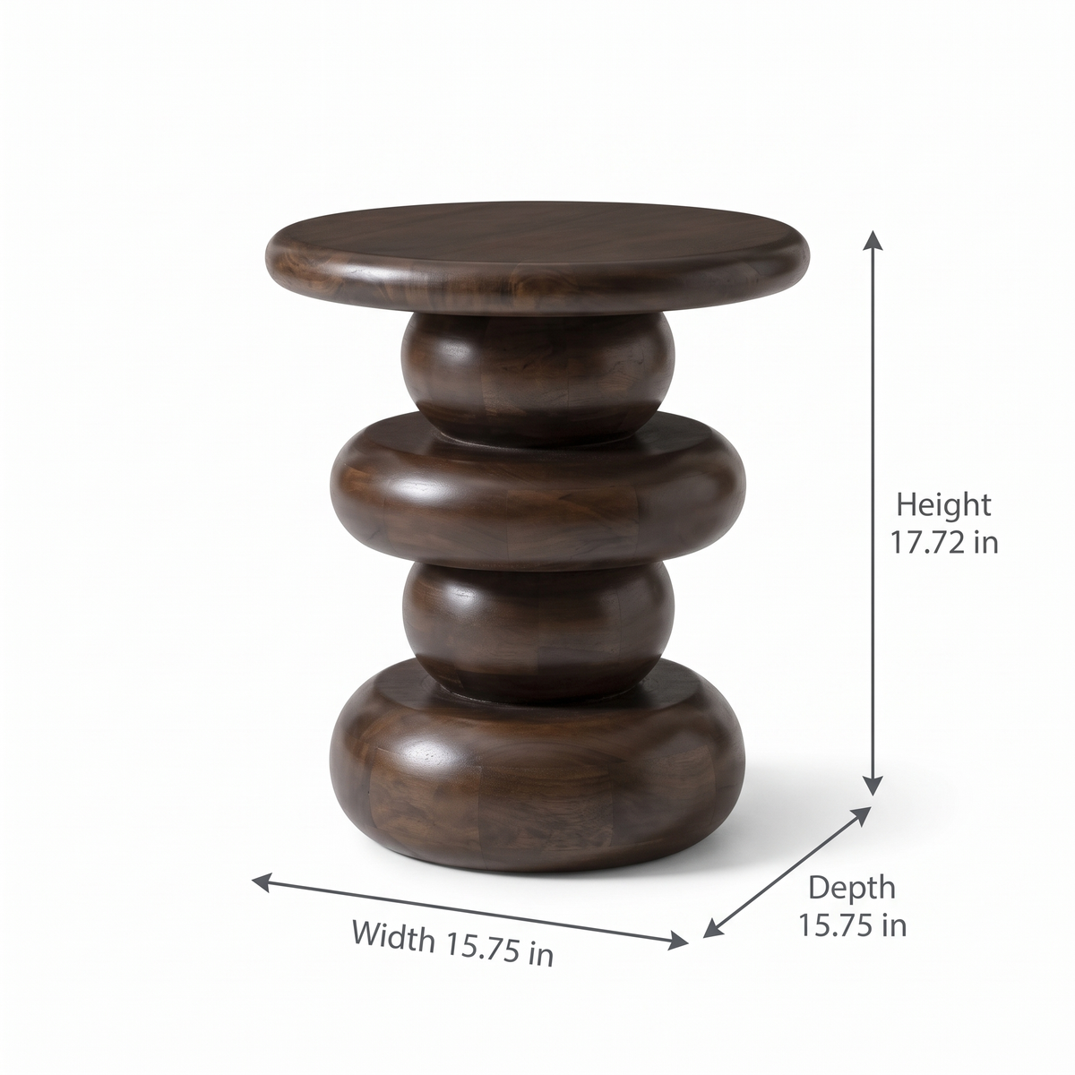 Ember Cove End Table — Dimensions