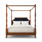 Ember Fern Poster Bed — White background angle 1