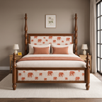 Ember Stone Poster Bed — Lifestyle angle 1