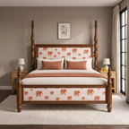 Ember Stone Poster Bed — Lifestyle angle 4