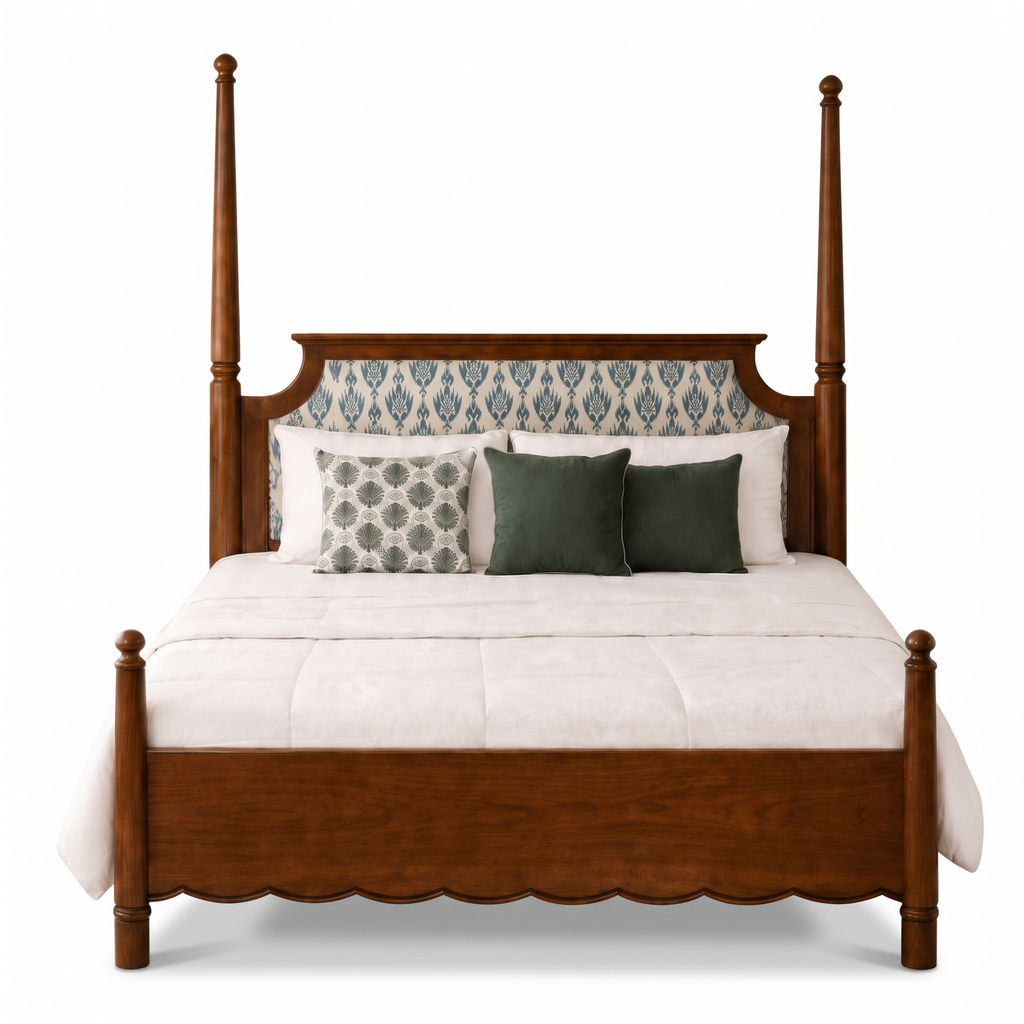 Fernhaven Vale Poster Bed — White background angle 1