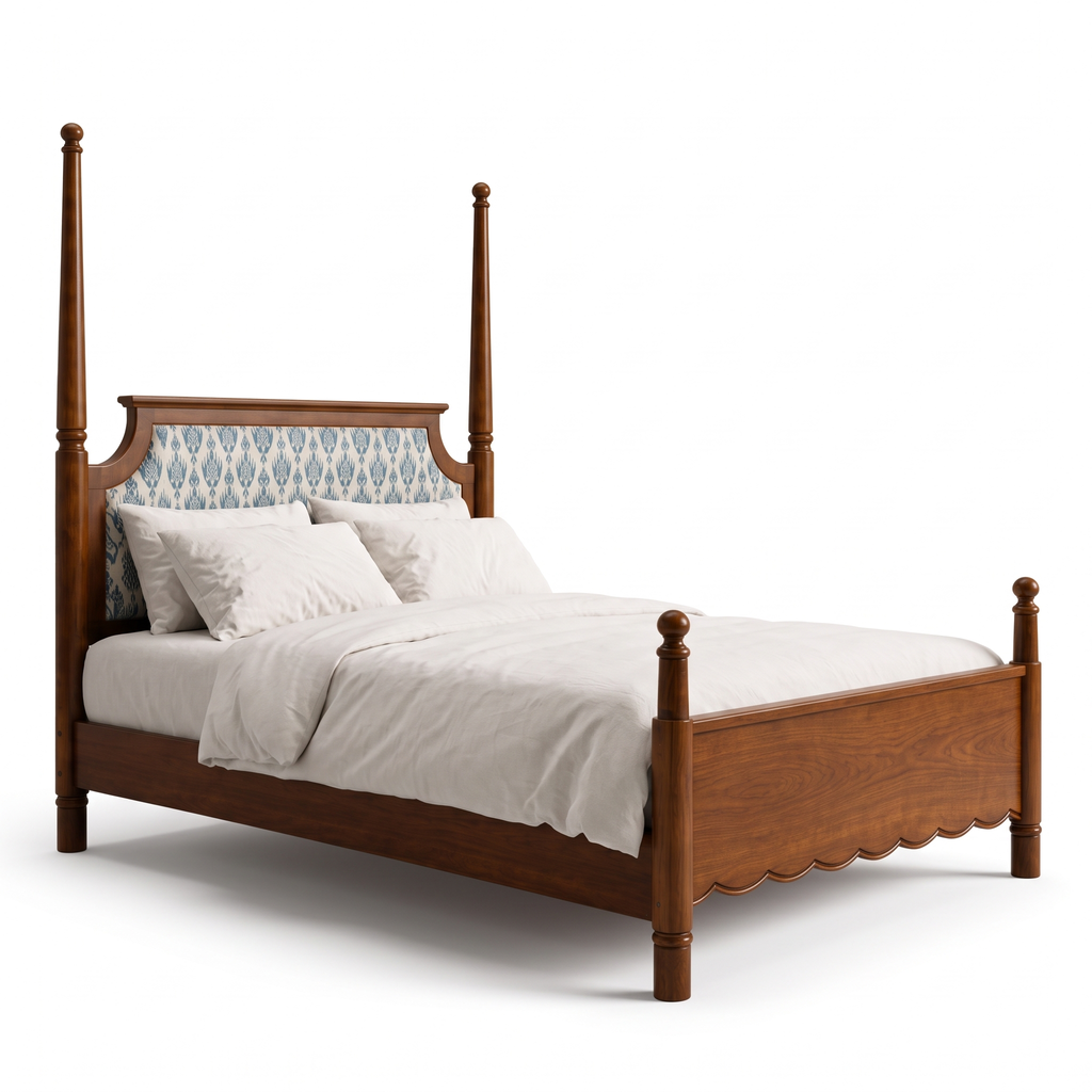 Fernhaven Vale Poster Bed — White background angle 2