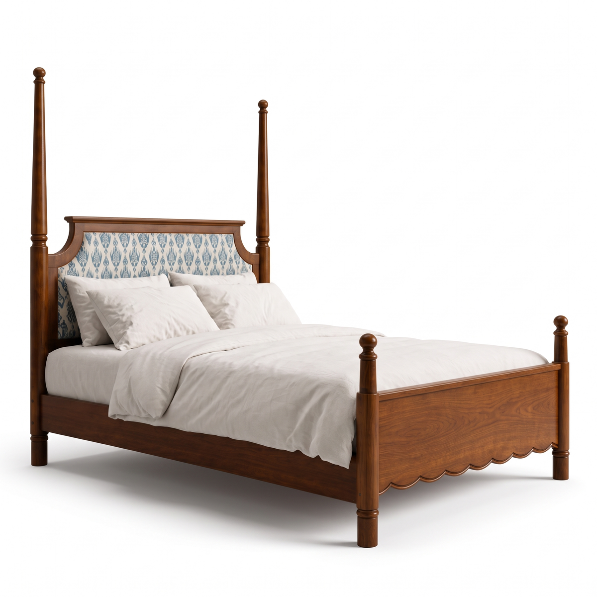 Fernhaven Vale Poster Bed — White background angle 2