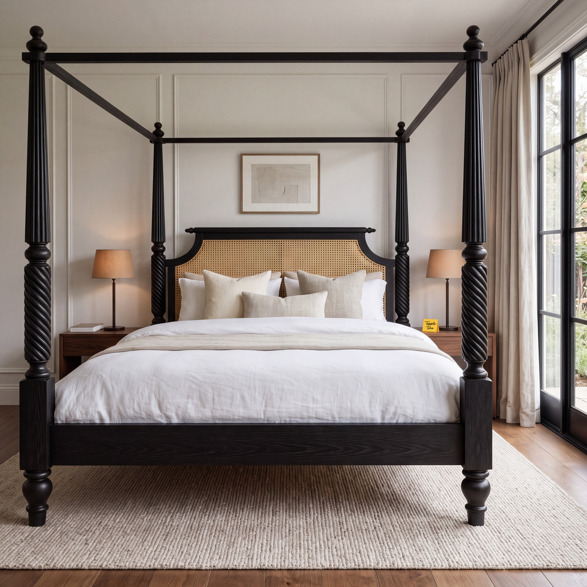 Fernhaven Grove Poster Bed — main lifestyle hero