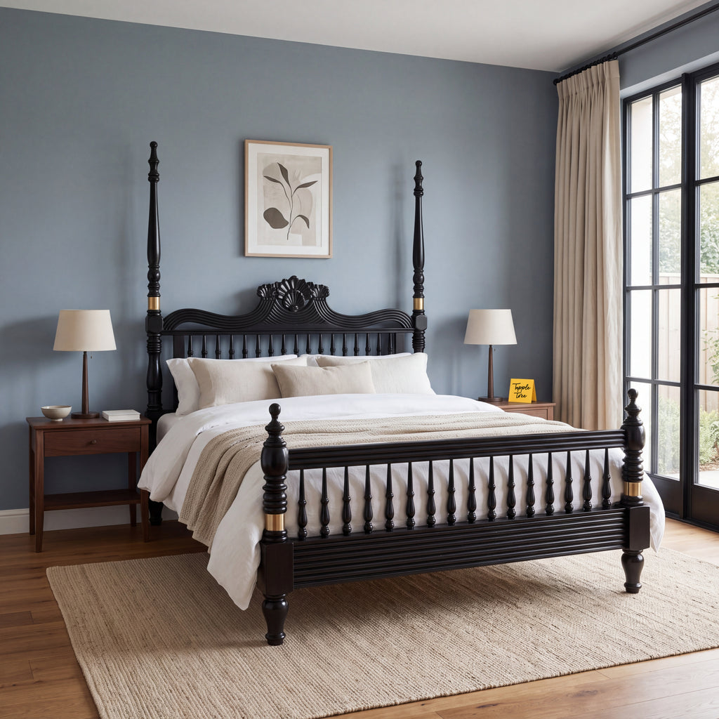 Fernhaven Haven King Poster Bed — main lifestyle hero