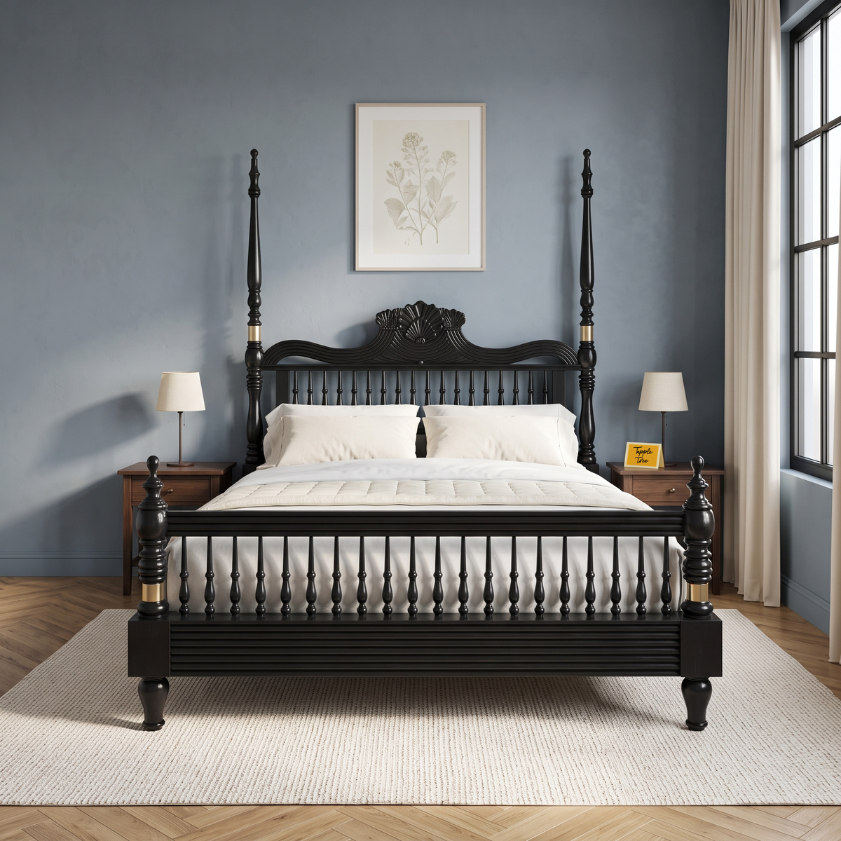 Fernhaven Haven King Poster Bed — Lifestyle angle 1