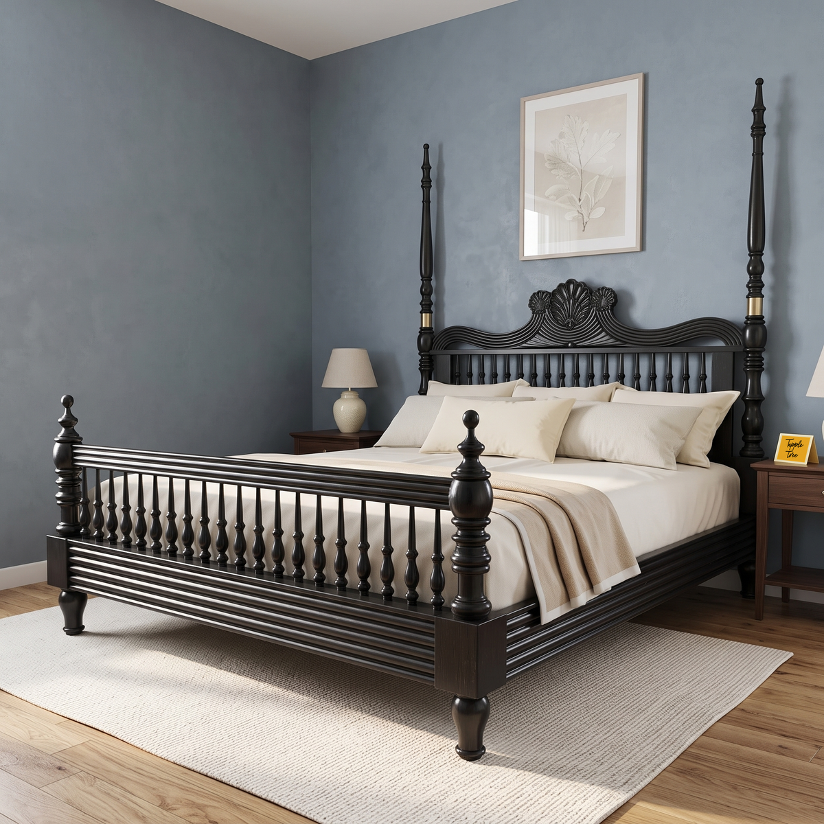 Fernhaven Haven King Poster Bed — Lifestyle angle 3