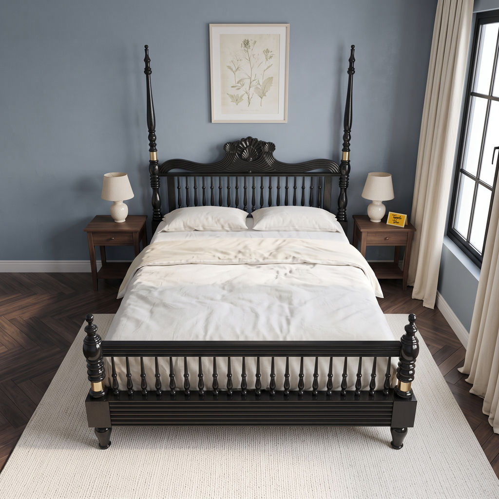 Fernhaven Haven King Poster Bed — Lifestyle angle 4