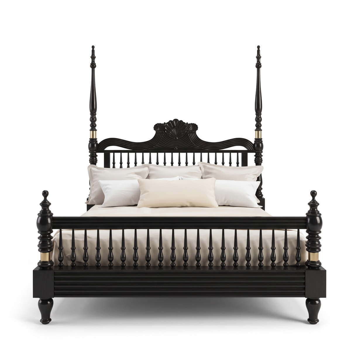 Fernhaven Haven King Poster Bed — White background angle 1