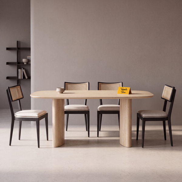Sidney Mango Dining Table — main lifestyle hero