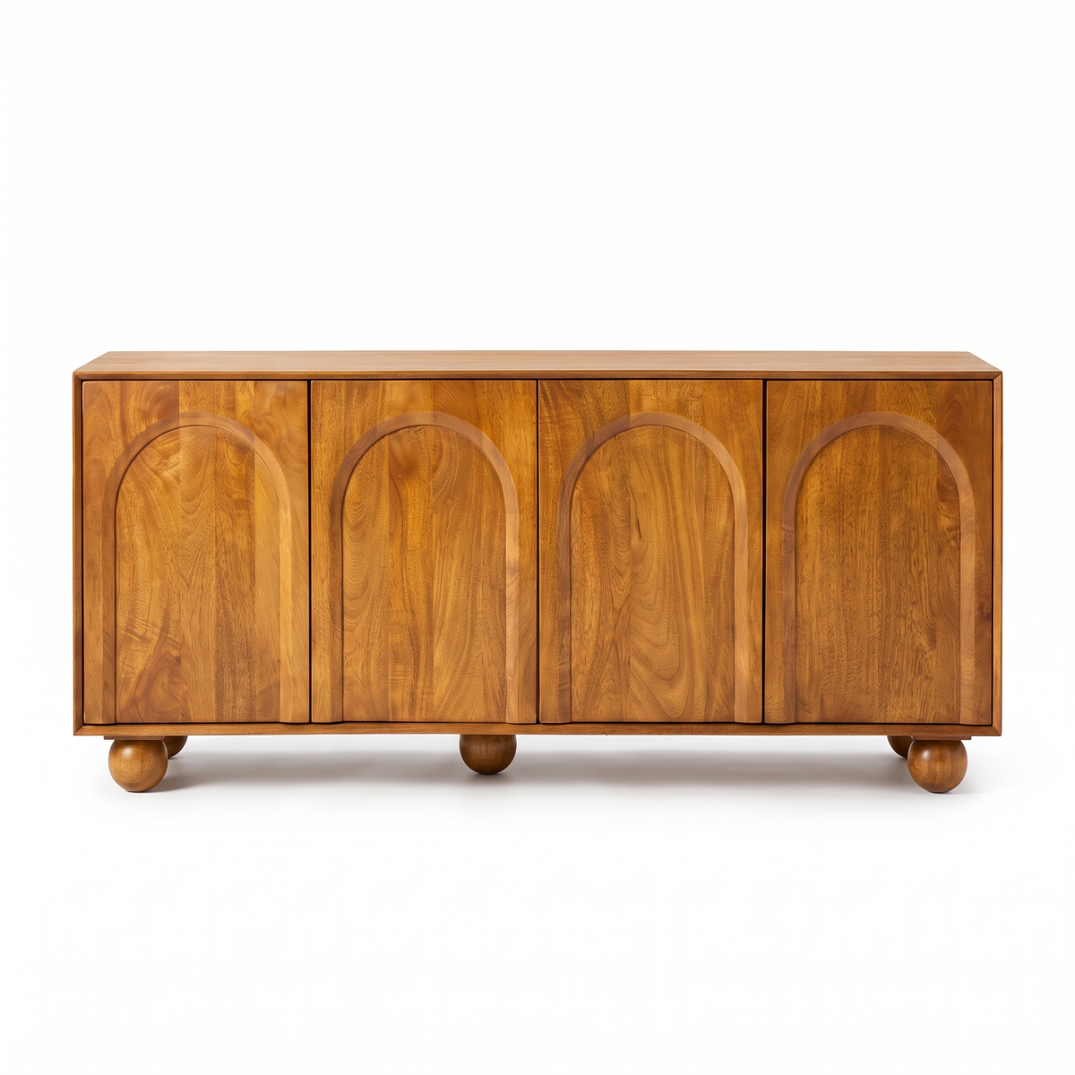 Aurevon Arch 4-Door Sideboard — White background angle 1