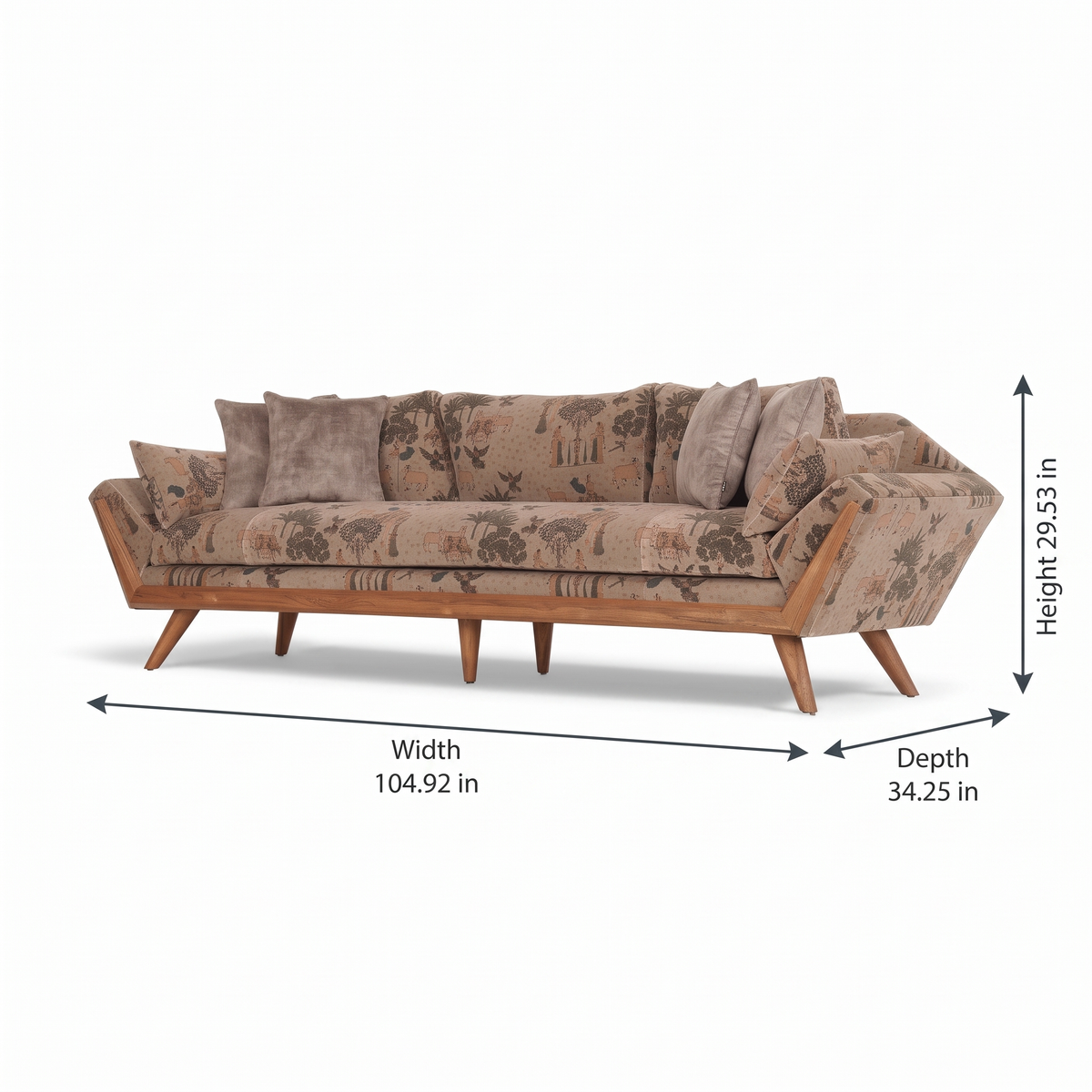 Hawthorn Hill Sofa — Dimensions