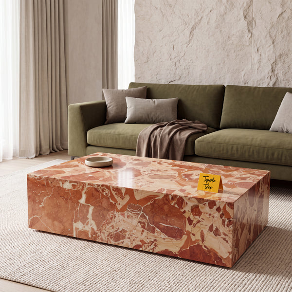 Imported Stone Coffee Table Coffee Table — main lifestyle hero